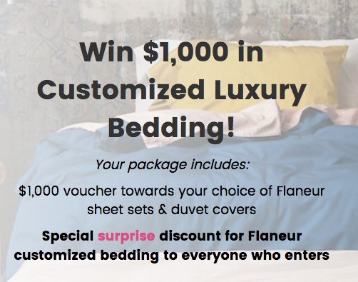 Luxury Bedding Giveaway