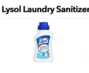 Lysol Laundry Sanitizer Giveaway