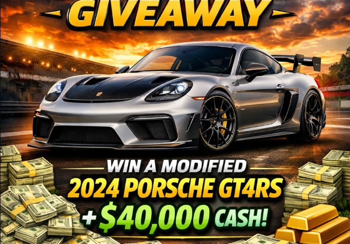 LZ MFG GT4RS Giveaway - Win a Modified 2024 Porsche GT4RS + $40,000 Cash
