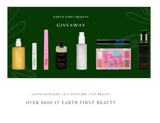 M.S SKINCARE Earth First Beauty Giveaway - Win $600 Worth Of Beauty Products