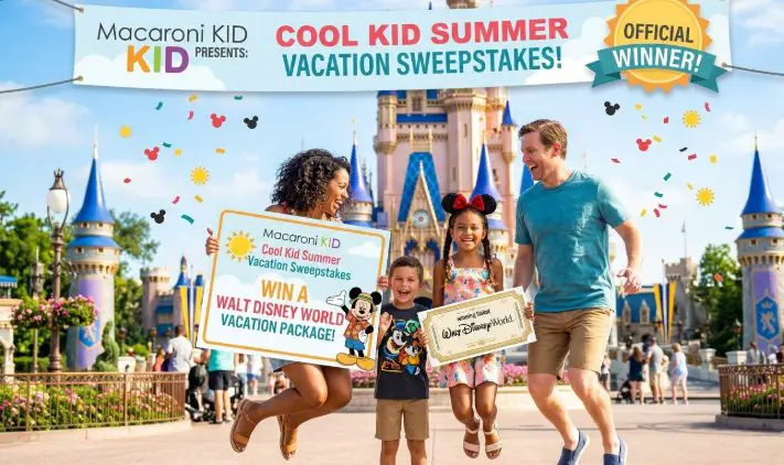 Macaroni KID Cool Kid Summer Vacation Sweepstakes – Win A Walt Disney World Vacation Package