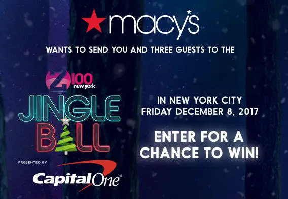 Macys Z100 Jingle Ball Sweepstakes