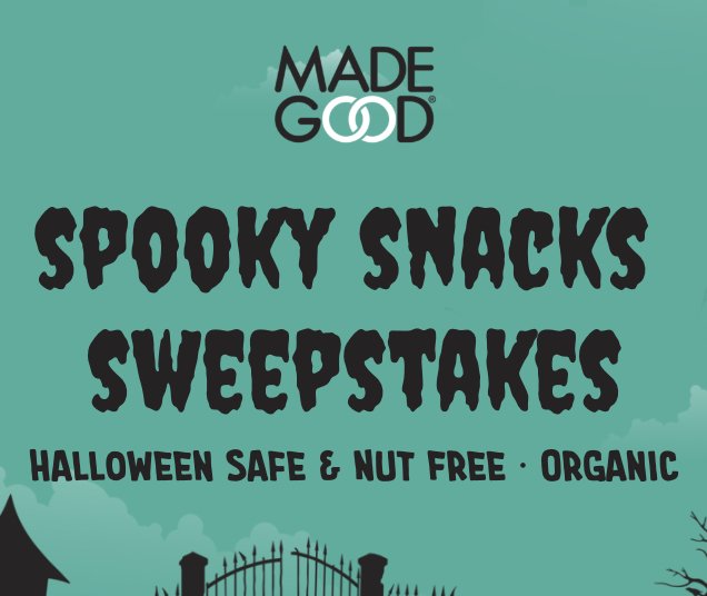 MadeGood $5,000 Halloween Spooky Snacks