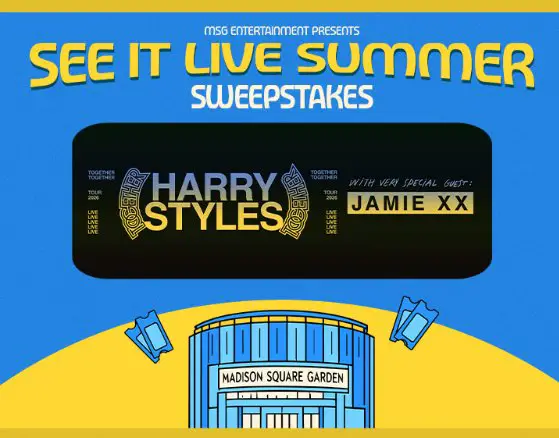 Madison Square Garden See It Live Summer Harry Styles Sweepstakes