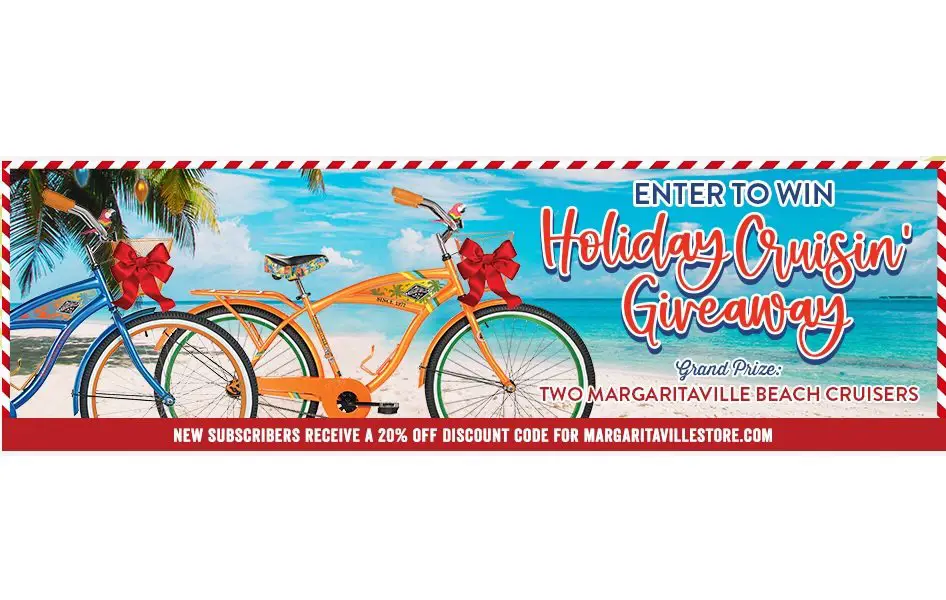 Magaritaville Holiday Cruisin' Giveaway - Win Two 26" Cruiser Bicycles