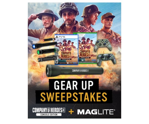 Maglite Gear Up Sweepstakes - Win A Copy Of Company Of Heroes 3 On Xbox Or Ps5