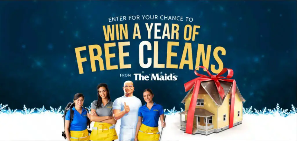 Maids Holiday Sweepstakes - Win Free Cleaning Service For A Year