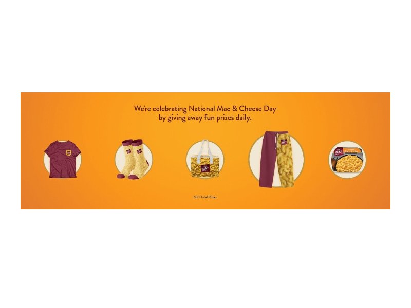 Main St Bistro National Macaroni and Cheese Day Mac-Over Sweepstakes - Win Merch Or Discount Coupon