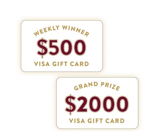 Main St Bistro National Mashed Potato Day Sweepstakes - Win a $2,000 or $500 Visa Gift Card {5 Winners}