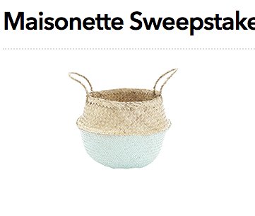 Maisonette Giveaway