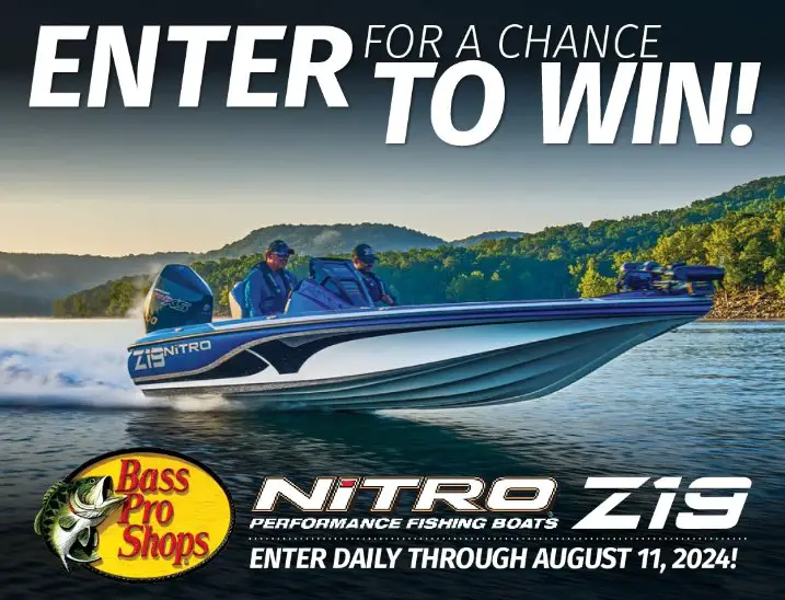 Major League Fishing Bass Pro Shops Nitro Z19 Sweepstakes - Win A Brand New Fishing Boat & More