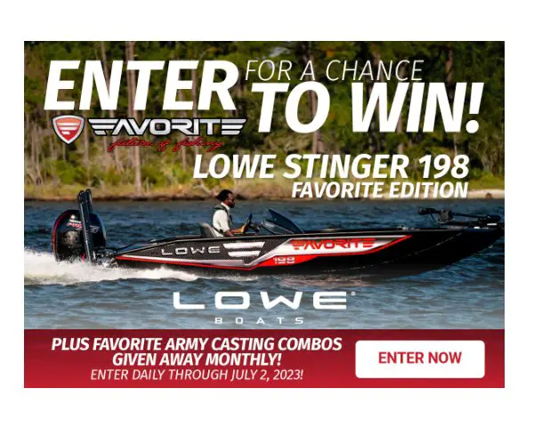 Major League Fishing - Win A $50,000 Lowe Stinger 198 Bass Boat With $1,500 Worth Of Favorite Fishing Merchandise
