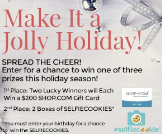 Make It A Jolly Holiday Sweepstakes
