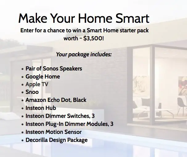 Make Your Home Smart Sweepstakes
