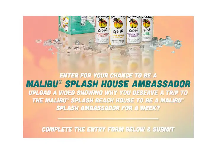 Malibu Splash House Contest - Win $4,900 Beach House Vacation