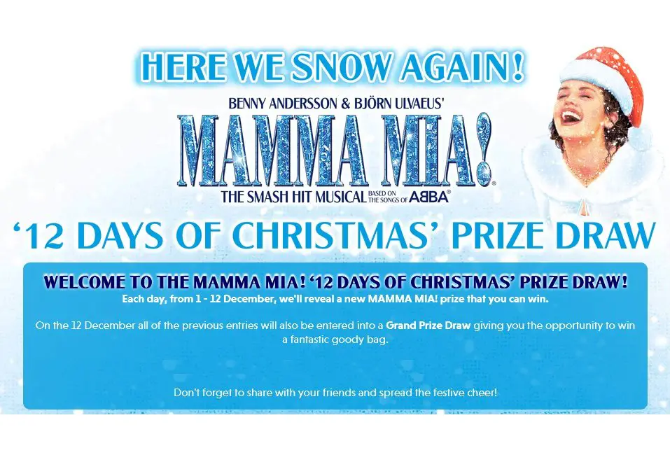 Mamma-Mia.com 12 Days of Christmas