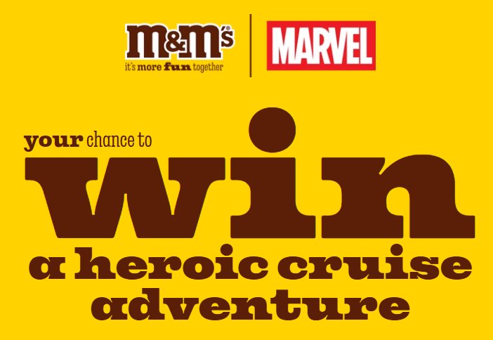M&Ms 2026 Heroic Sweepstakes - Win a $10,000 Disney Cruise Vacation