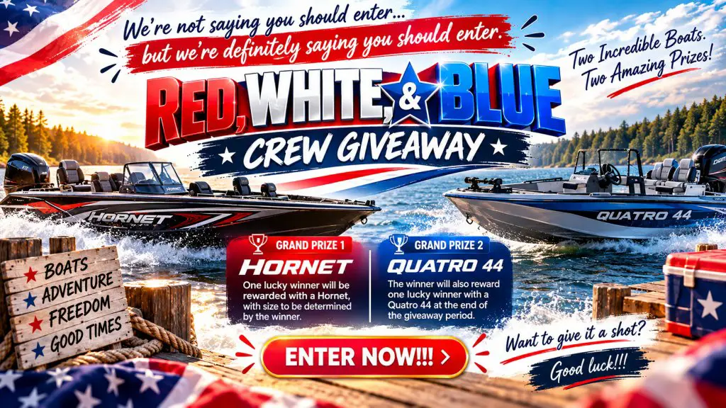 M&R's Red, White, & Blue Crew Giveaway – Win A Hornet Or A Quatro 44 (2 Winners)