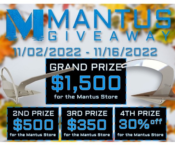 Mantus Marine Fall Giveaway - Win A $1,500 Gift Card