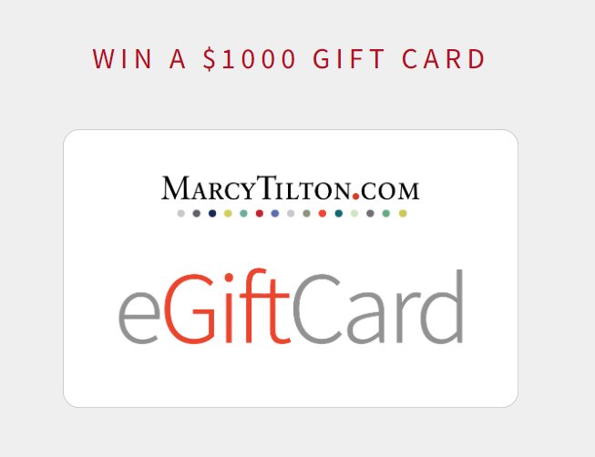 Marcy Tilton Designer Fabric Sweepstakes - Win A $1,000 MarcyTilton.com Gift Card