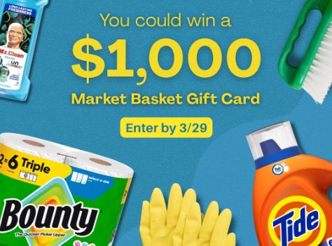 Market Basket Spring Into Cleaning Giveaway - Win a $1,000 Market Basket Gift Card