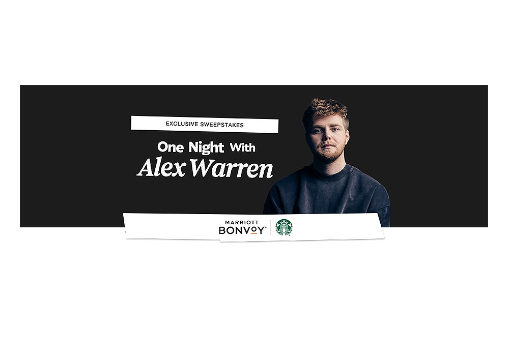 Marriott Bonvoy & Starbucks Rewards Sweepstakes -Win A Trip For Two To New York For The Alex Warren Private Concert (4 Winners)