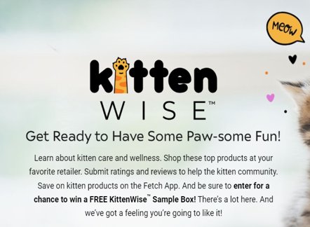 Mars KittenWise Instant Win Game - Win A KittenWise Sample Box Or Snacky Mouse Toy (41,290 Winners)