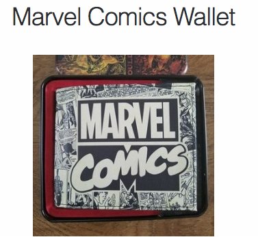 Marvel Comics Wallet Giveaway