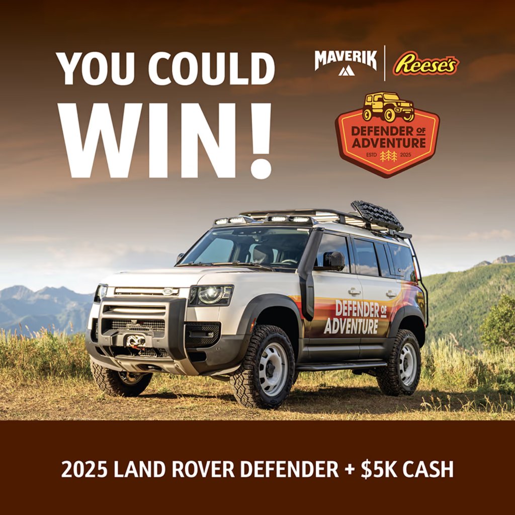 Maverik Defender Of Adventure Sweepstakes – Win A 2025 Land Rover Defender