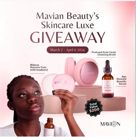Mavian Beauty’s Skincare Luxe Giveaway – Win A Collection Of Mavian Premium Skincare Products