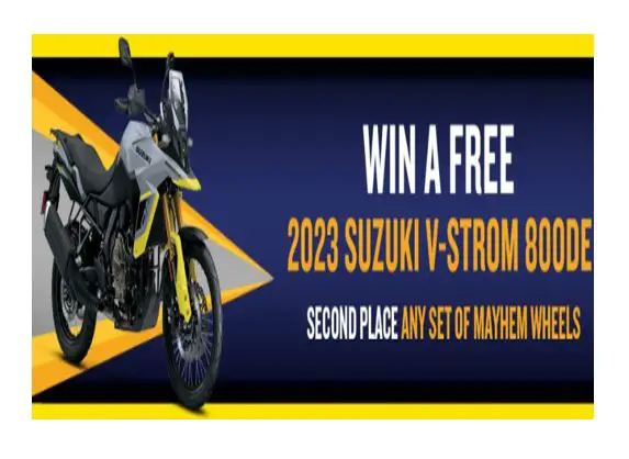 Mayhem Wheels Suzuki Giveaway - Win A $12,000 Suzuki Bike
