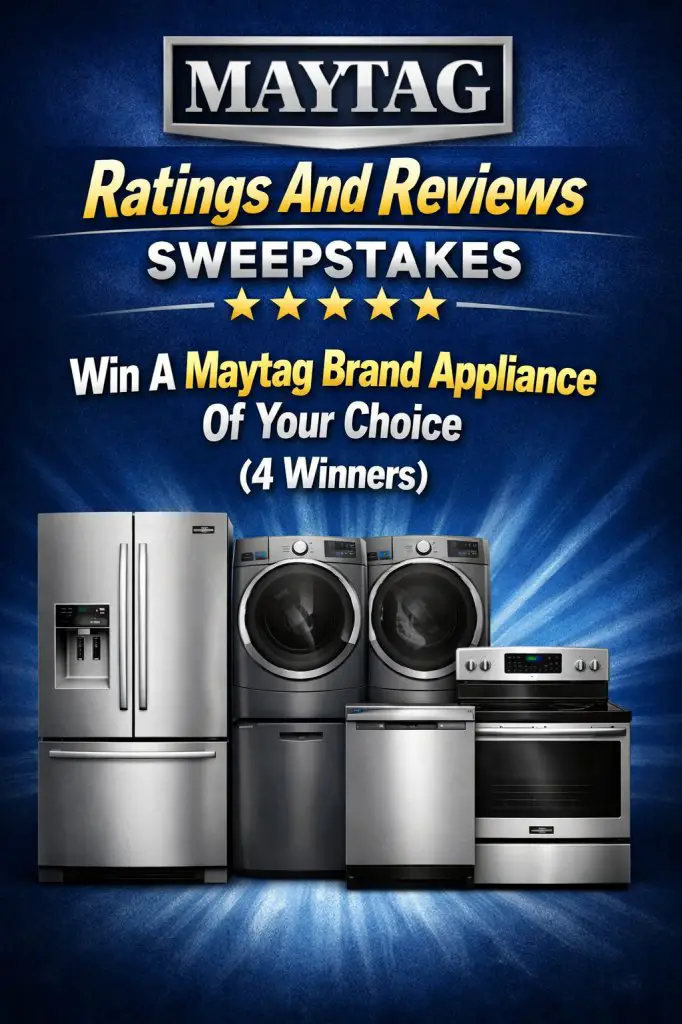 Maytag Ratings And Reviews Sweepstakes - Win A Maytag Brand Appliance Of Your Choice (4 Winners)