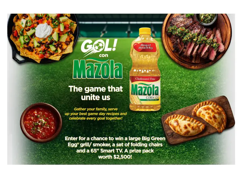 Mazola Gol Con Mazola - Win 65" Smart TV, Grill & Folding Chairs (Limited Cities & States)