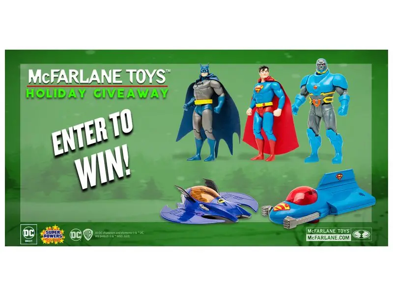 McFarlane Toys DC Super Powers Prize Pack Giveaway - Win Superman, Batman Toys & More (5 Winners)