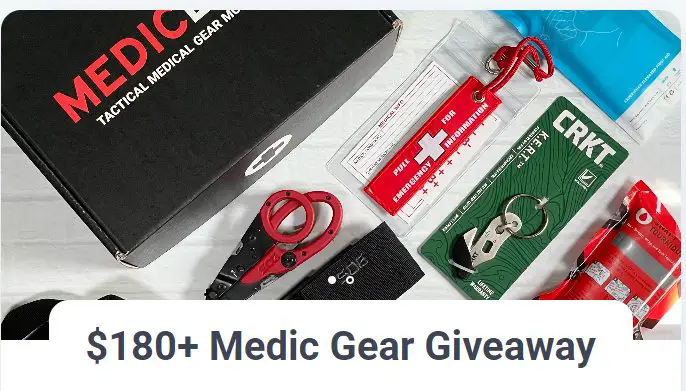 MedicBox $180+ Medic Gear Giveaway - Win $180 Tactical Medical Gear