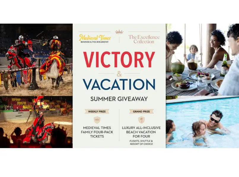 Medieval Times Dinner & Tournament Victory & Vacation Summer Giveaway - Win A Family Trip For Four!