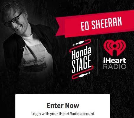 Meet Ed Sheeran (Sweepstakes)