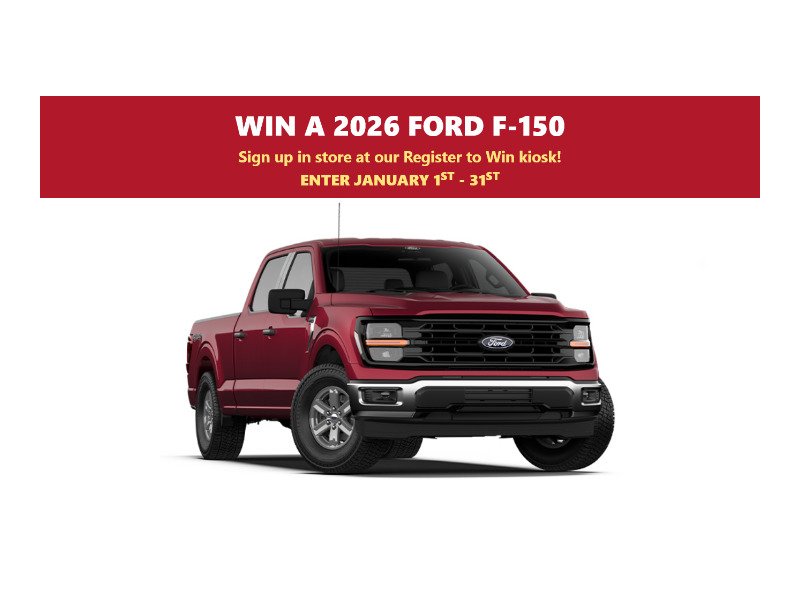 Menards Sweepstakes - Win A 2026 Ford F-150