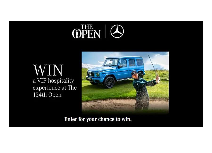Mercedes-Benz The Open Sweepstakes - Win A Trip For Two To Southport, England For The 154th Open