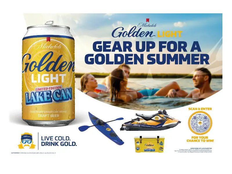 Michelob Golden Light Lake Life Sweepstakes - Win A Watercraft With Trailer, Kayak & More