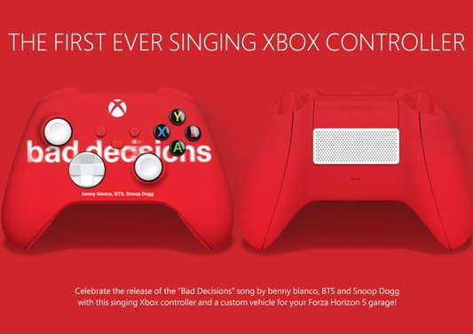 Microsoft Bad Decisions Song Xbox Sweepstakes - Win A Custom Bad Decisions Singing Xbox Controller {30 Winners}