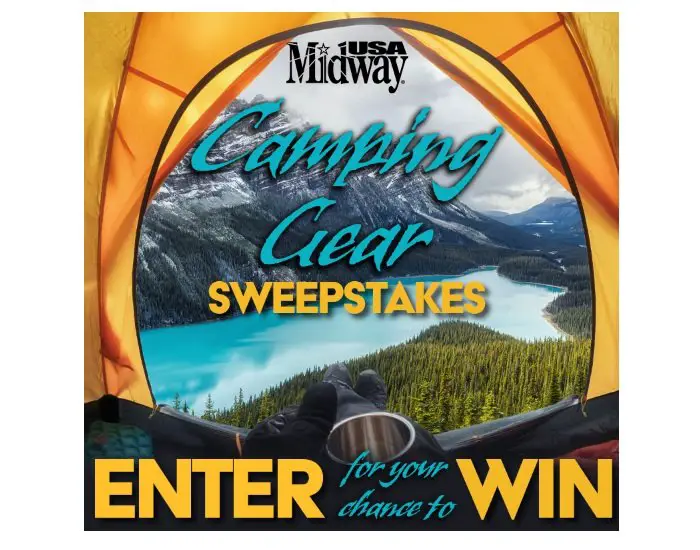 Midway USA 2022 October Camping Gear Sweepstakes - Win Outdoor Gears Worth More than $1,700