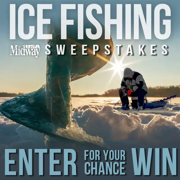MidwayUSA Ice Fishing Sweepstakes - Win $1,959 Worth Of Ice Fishing Gear