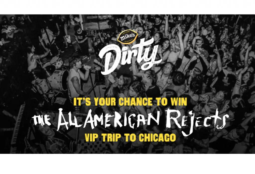 Mike’s Dirty Lemonade The All-American Rejects Flyaway Concert Giveaway - Win A Trip For Three To The All-American Rejects Concert In Chicago