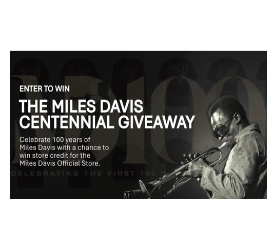 Miles Davis Store Sweepstakes - $300, $100 & $50 Miles Davis Store Gift Cards Up For Grabs!