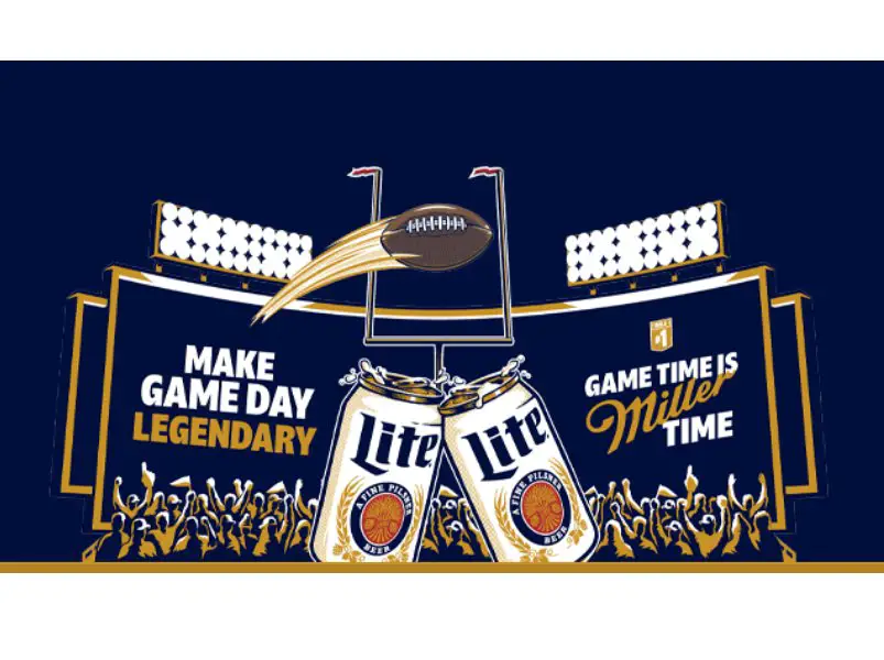 Miller Lite Football 2026 Sweepstakes - Win A Trip To An NFL Game, Merch, Venmo & More