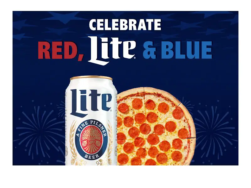 Miller Lite Pizza On Us Giveaway - Win Free Pizza For A Year