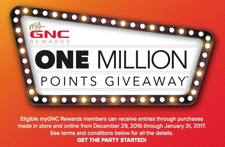 Million Points Giveaway Sweepstakes