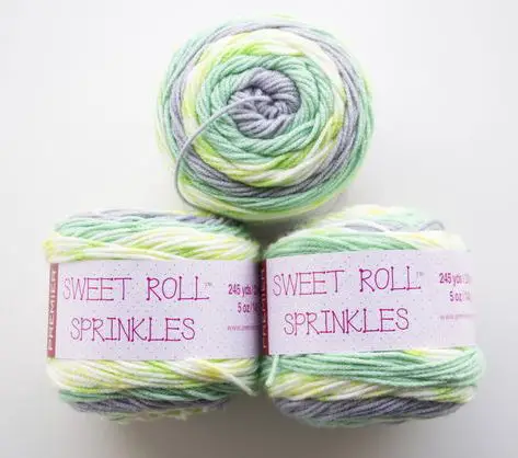 Mint Sweet Roll Sprinkles Yarn Giveaway