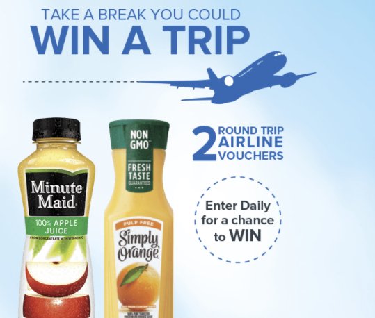 Minute Maid Text to Win Program
